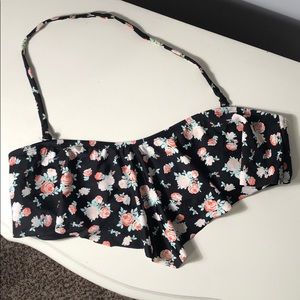 Floral bikini top